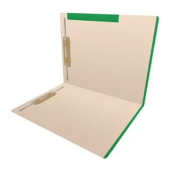 Medical Arts Press Standard Reinforced File Folder, Straight Cut, Letter Size, Manila/Dark Green, 50/Box (50693DG)
