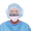 Medline ASTM Level 3 Surgical Face Masks with Eye Shield, Purple, 25/Box, 4 Boxes/Carton (NON27410)