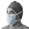 Medline Standard Surgical Masks with Shield and Ties, Blue, 100/Pack