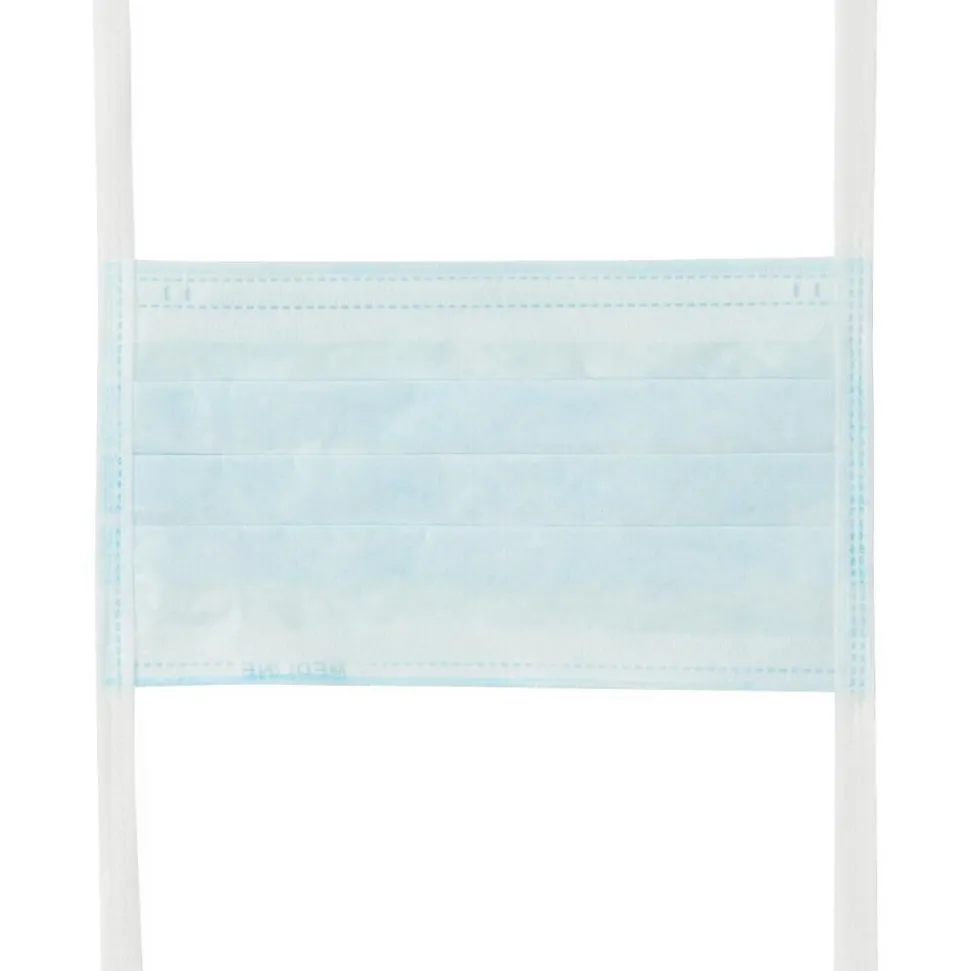 Medline Surgical Face Masks, Blue, 300/Box (NON27402)