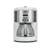 Melitta Aroma Enhance 10-Cups Automatic Drip Coffee Maker, White/Stainless Steel (MCM003PULWH0)
