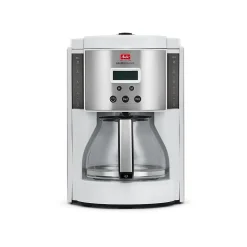 Melitta Aroma Enhance 10-Cups Automatic Drip Coffee Maker, White/Stainless Steel (MCM003PULWH0)
