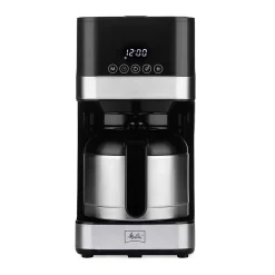 Melitta Aroma Tocco 8-Cups Automatic Drip Coffee Maker, Black/Stainless Steel (MCM010PULBK1)