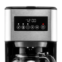 Melitta Aroma Tocco Plus 12-Cups Automatic Drip Coffee Maker, Black/Stainless Steel (MCM011PULBK0)