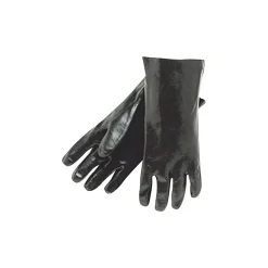 Memphis Glove® Rough Finish Dipped Gloves, PVC, Large, Black, 12 Pairs