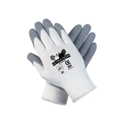 Memphis™ Ultra Tech Foam Seamless Nylon Knit Gloves, Medium, White/Gray, Pair