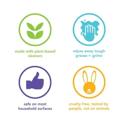 Method Disinfecting Wipes, Pink Grapefruit Scent, 70 Wipes/Canister (338527)