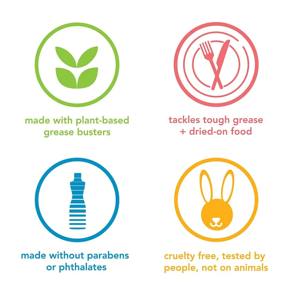 Method Liquid Dish Soap, Clementine, 18 oz. (10183)