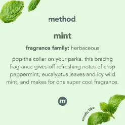 Method Plant-Based Glass Cleaner, Mint, 28 Ounce (00003)