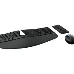 Microsoft Sculpt Ergonomic Desktop Wireless Keyboard & Mouse, Black (L5V-00001)