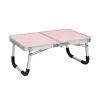 Mind Reader 16" x 23.5" Aluminum/MDF Lap Desk/Laptop Stand With Collapsible Legs, Pink (TAFOLAP-PNK)