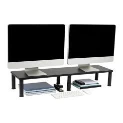 Mind Reader Adjustable Dual Monitor Stand, Black (DUBMO-BLK)