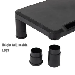 Mind Reader Adjustable Monitor Stand, Black, 2/Pack (2SMPLMON-BLK)