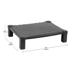 Mind Reader Adjustable Plastic Monitor/Laptop Stand, Black (PLMONST-BLK)