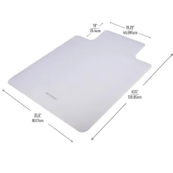 Mind Reader Carpet Chair Mat with Lip, 36