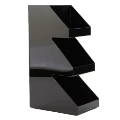 Mind Reader 5-Compartment Coffee, Tea, Utensil and Condiment Countertop Organizer, Black (3TCORG-BLK)