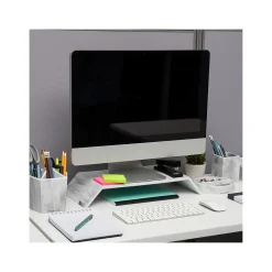 Mind Reader Contemporary Monitor Stand and Laptop Riser, White (MARMON-WHT)