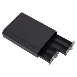 Mind Reader 2-Drawer Single Serve Coffee Pod Drawer Keurig Mini Compatible, 24 Pod Capacity, Black (TRY2DR-BLK)