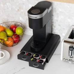 Mind Reader 2-Drawer Single Serve Coffee Pod Drawer Keurig Mini Compatible, 24 Pod Capacity, Black (TRY2DR-BLK)