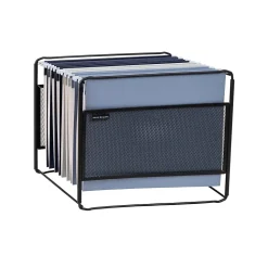 Mind Reader Hanging File Folder Organizer, Black (BOXFILE-BLK)