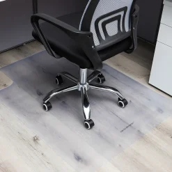 Mind Reader Hard Floor Chair Mat with Lip, 35" x 47'', Clear (FLCMAT-CLR)