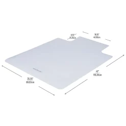 Mind Reader Hard Floor Chair Mat with Lip, 35