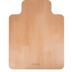 Mind Reader Hard Floor Chair Mat with Lip, 36" x 48'', Brown PVC (WDOFFCMAT-BRN)