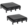 Mind Reader Monitor Stand and Desktop Organizer with 3 Storage Drawers, Black, 2/Pack (2MONSTA3D-BLK)