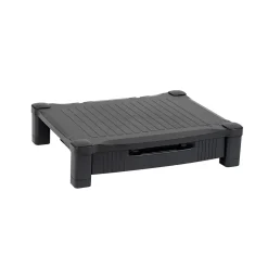Mind Reader Monitor Stand Riser with Drawer Storage, Black (DRPLMONST-BLK)
