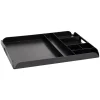 Mind Reader Plastic 7-Compartment Countertop Coffee Organizer Tray, Black (KEUTRAY-BLK)