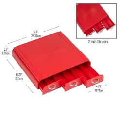 Mind Reader Plastic Single Serve Coffee Pod Storage Drawer, 36 Pod Capacity, Red (TRAY6-RED)