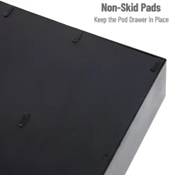 Mind Reader Plastic 2-Tier 6-Drawer Coffee Pod Storage Drawer, 72 Pod Capacity, Black (TRY6PC-BLK)