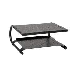 Mind Reader 2-Tier Adjustable Ventilated Monitor Stand, Black (MON2T-BLK)