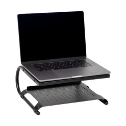 Mind Reader 2-Tier Adjustable Ventilated Monitor Stand, Black (MON2T-BLK)