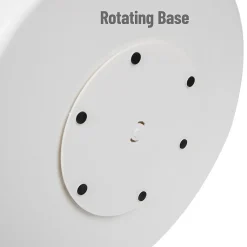 Mind Reader 2-Tier Plastic Lazy Susan Coffee Countertop Organizer, White (SNACKCAR-WHT)