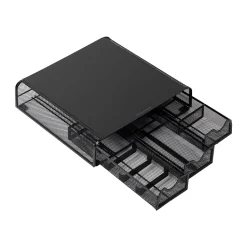 Mind Reader Ventilated Monitor Stand, Metal, Black (MONMESH-BLK)