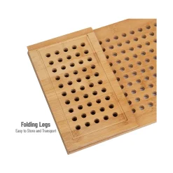 Mind Reader Ventilated Monitor Stand, Light Brown (LATMON-BRN)