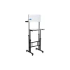 Mind Reader 21"W Adjustable Standing Whiteboard Desk, Black (SDWBOARD-BLK)
