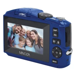 Minolta 48 MP/4K Ultra HD Digital Camera with 16x Digital Zoom, Blue (MND50-BL)