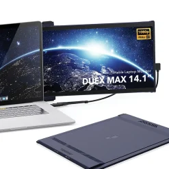 Mobile Pixels DUEX Max 14.1" IPS LCD Slide-Out Display for Laptops, Blue (101-1007P01)