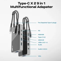 Mobile Pixels Inc. 9-Port USB-C Hub (MPX1041004P01)