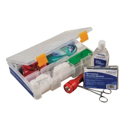 MobileAid Trauma BLS (Basic Life Suppport) EASY-ROLL Modular First Aid Station with Oxygen Tank Holder & AED Strap (31580)