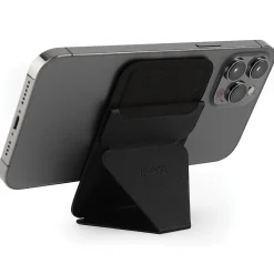 MOFT Snap-on Phone Stand and Wallet for iPhone 12 and 13 Series, Night Black (MS007M-1-BK)