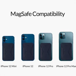 MOFT Snap-on Phone Stand and Wallet for iPhone 12 and 13 Series, Night Black (MS007M-1-BK)