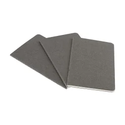 Moleskine Cahier Journal, 5" x 8.25", Narrow Ruled, Pebble Gray, 80 Pages, 3/Pack (629599)