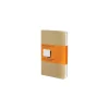 Moleskine Cahier Soft Cover Journal, 3.5" x 5.5", Kraft Brown, 3/Pack (704925)