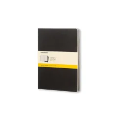 Moleskine Cahier 1-Subject Professional Notebooks, 7.5" x 10", Quad, 60 Sheets, Black (9788883705021)