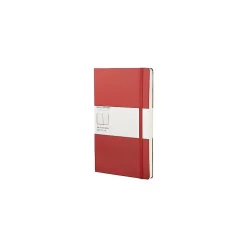 Moleskine Classic Notebook, Large, 5" x 8.25", College Ruled, 96 Sheets, Scarlet Red (930048)