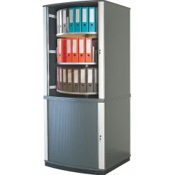 Moll® 85" Five Tier Lockfile Carousel Cabinet, Graphite