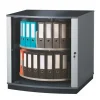 Moll® 37" Two Tier Lockfile Carousel Cabinet, Graphite